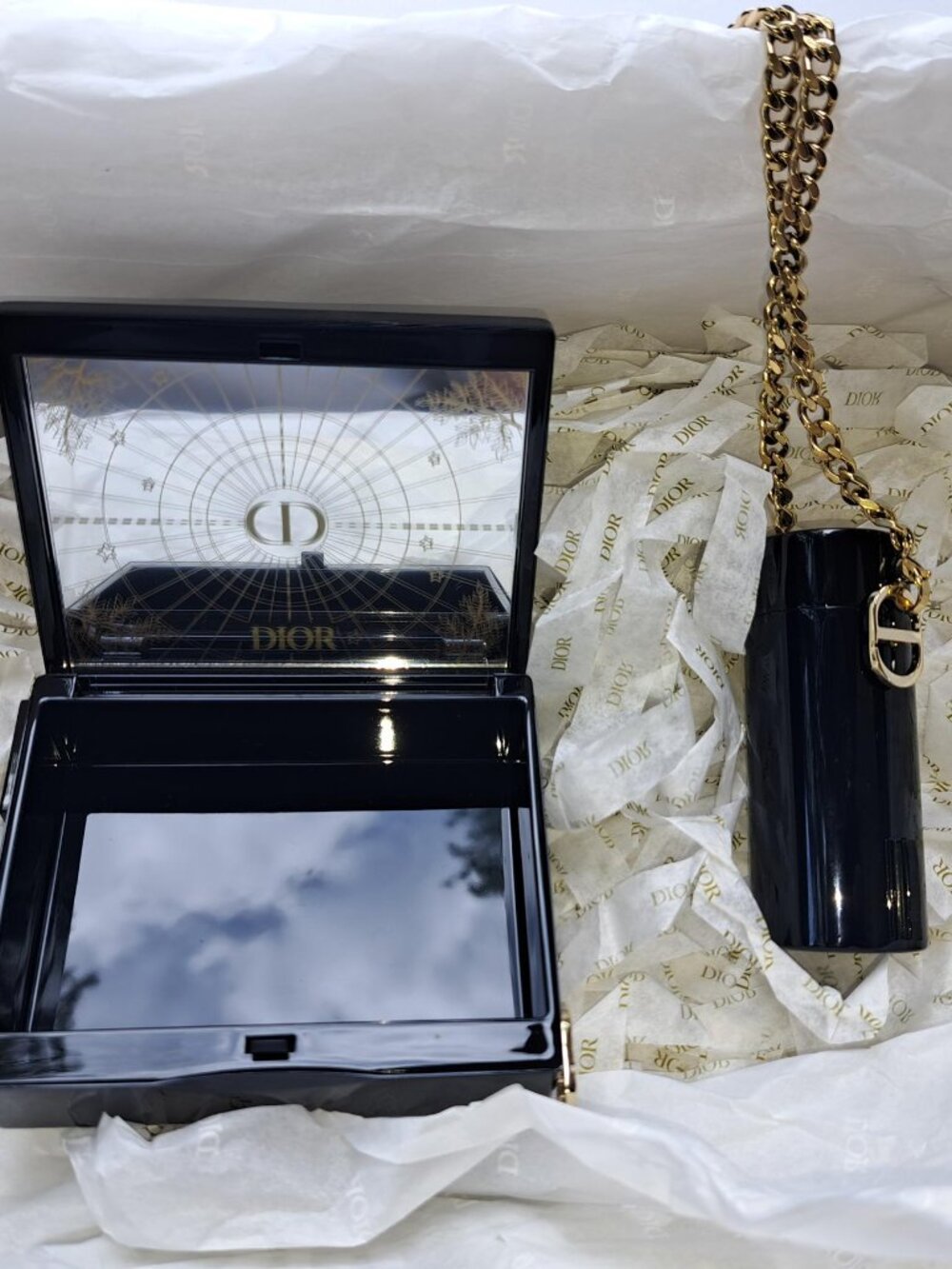 Dior Minaudiere Lipstick Limited Edition Set Lacquer Chain Case
